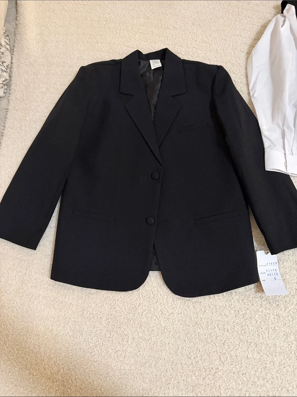 RAFAEL Black and White Kids Tux Set